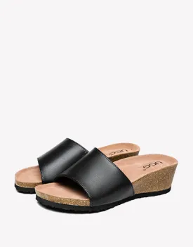 Australian Shepherd Women Sandals Megan Platform Leather Wedge Slides