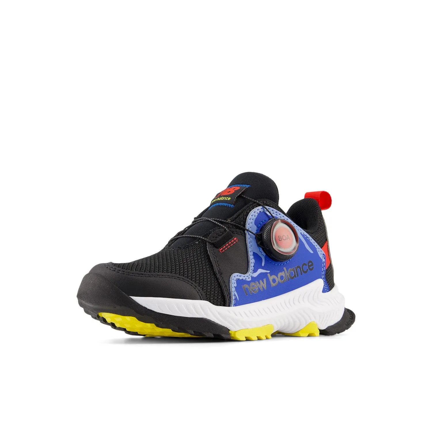 Little Kid's DynaSoft Trail Magic Boa Color: Black with Blue Oasis