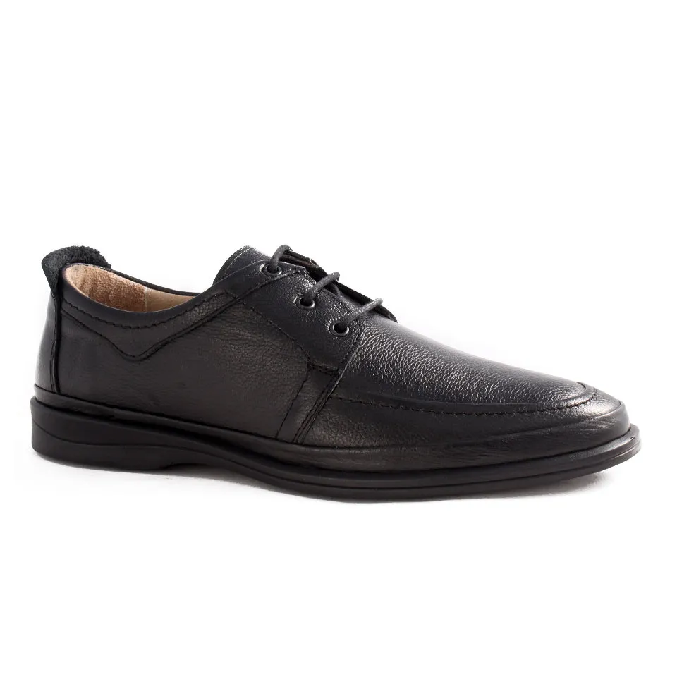 men comfortable medical shoes / black/ made in Turkey-7797