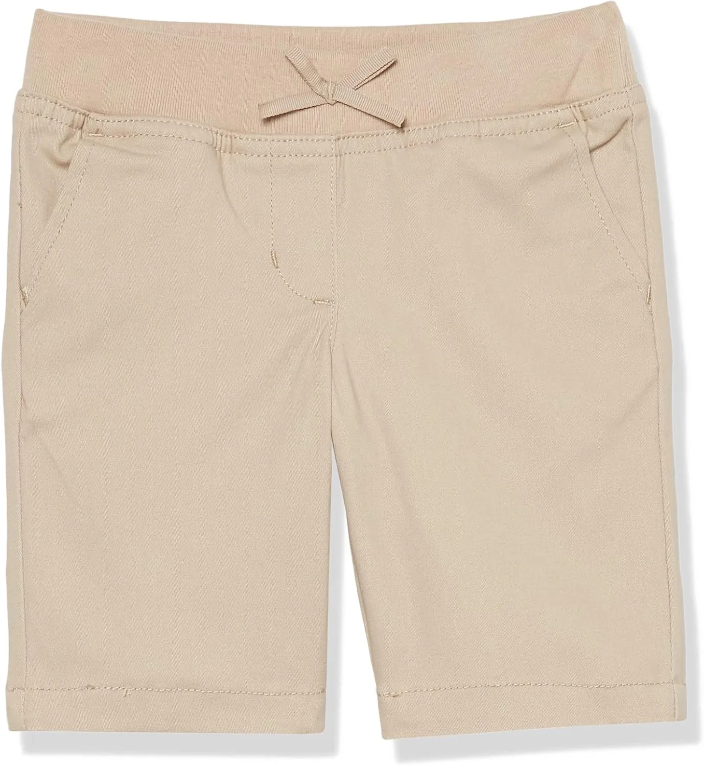 Nautica Girls' School Uniform Bermuda Shorts, Pull-on Fit, Stretchy Material, Functional Pockets