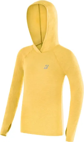Roadbox Boys Rash Guard Hooded Shirt, Kids UPF 50  Long Sleeve Hoodie, Youth UV Sun Protection Fishing Beach Shirts