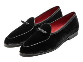 Sagan Bow in Black Velvet