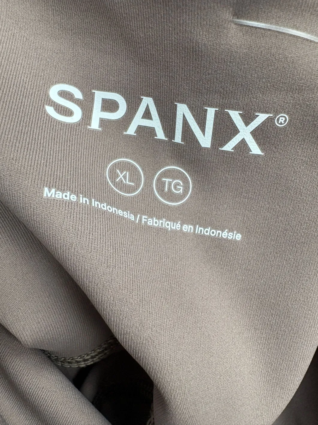 Spanx Beige Booty Boost Leggings UK XL
