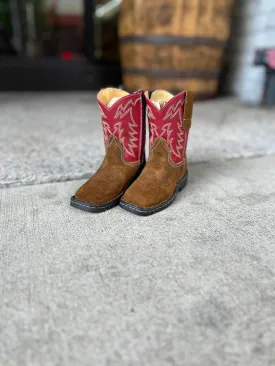 Toddlers Tan Suede Vamp