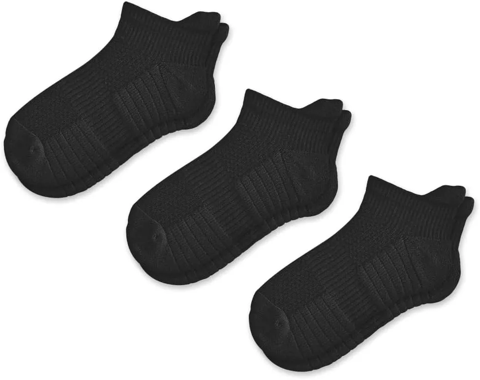 Viasox Ankle Compression Socks for Women & Men 3 Pack, 14 mmHg Support Improves Circulation, Extra Cushioned