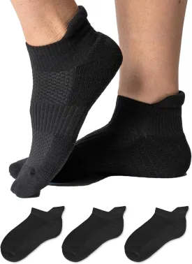 Viasox Ankle Compression Socks for Women & Men 3 Pack, 14 mmHg Support Improves Circulation, Extra Cushioned